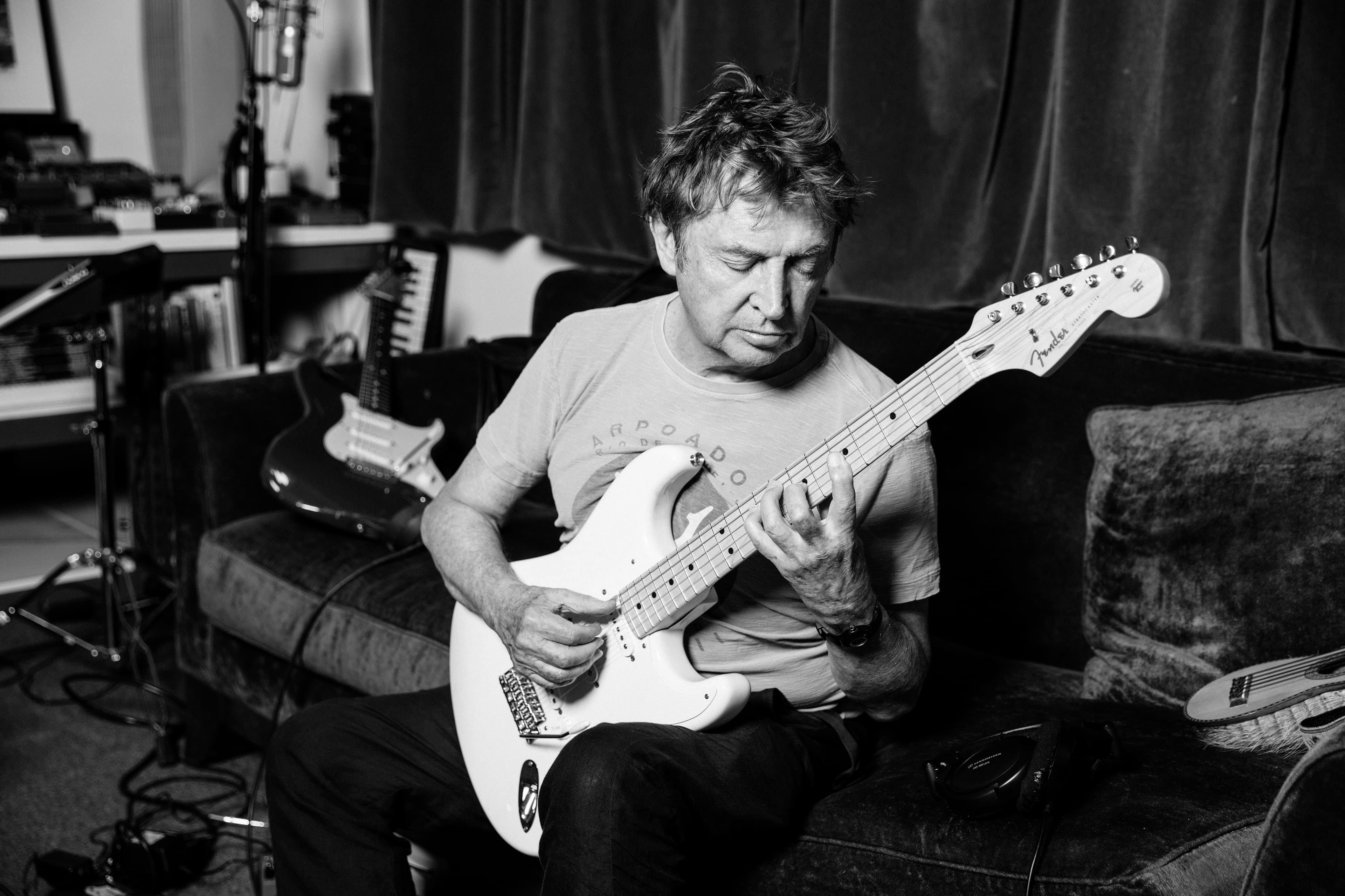 Andy Summers in his studio