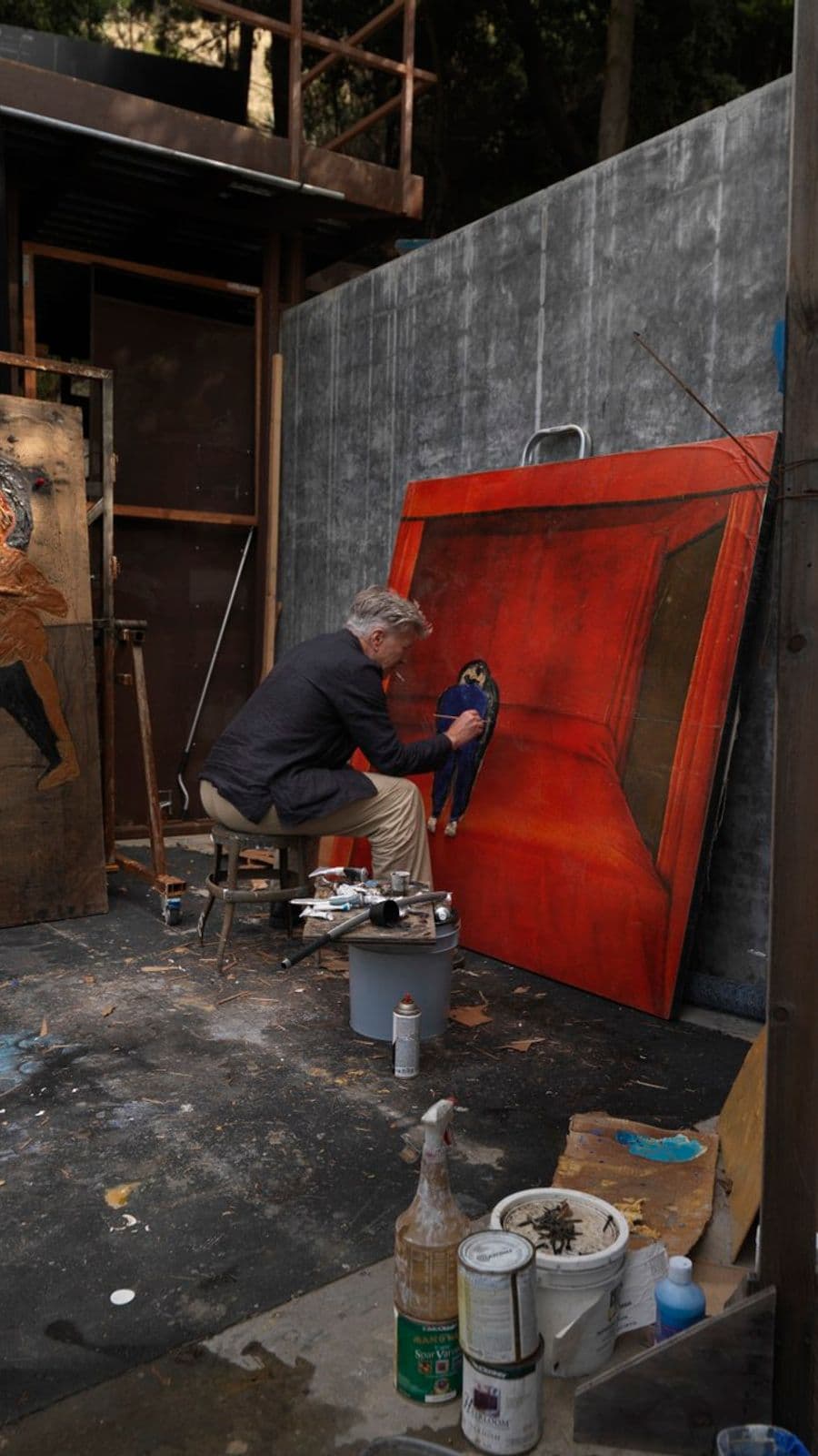 David Lynch in atelier