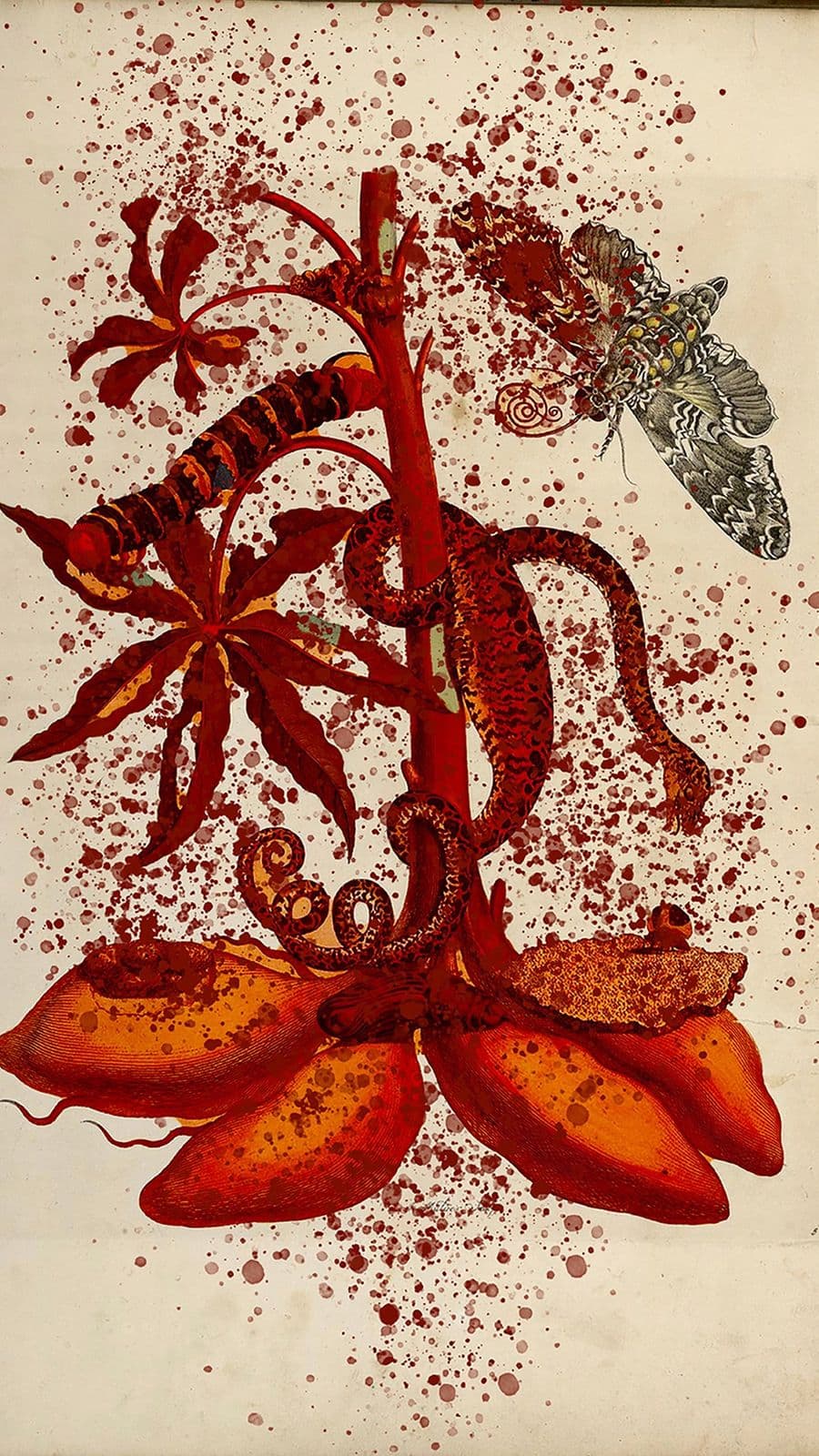 patricia kaersenhout, Of Palimpsests & Erasure (detail), 2023, textiel.